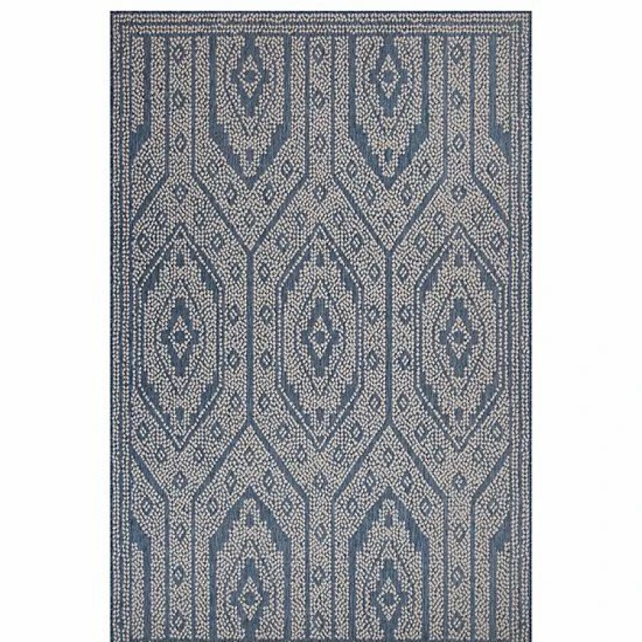 Home Decor * | Sonoma Goods For Life Diamond Pattern Indoor Outdoor Rug Navy