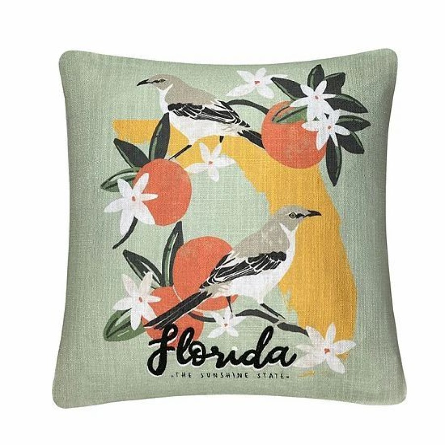 Home Decor * | Sonoma Goods For Life Florida Feather Fill Throw Pillow