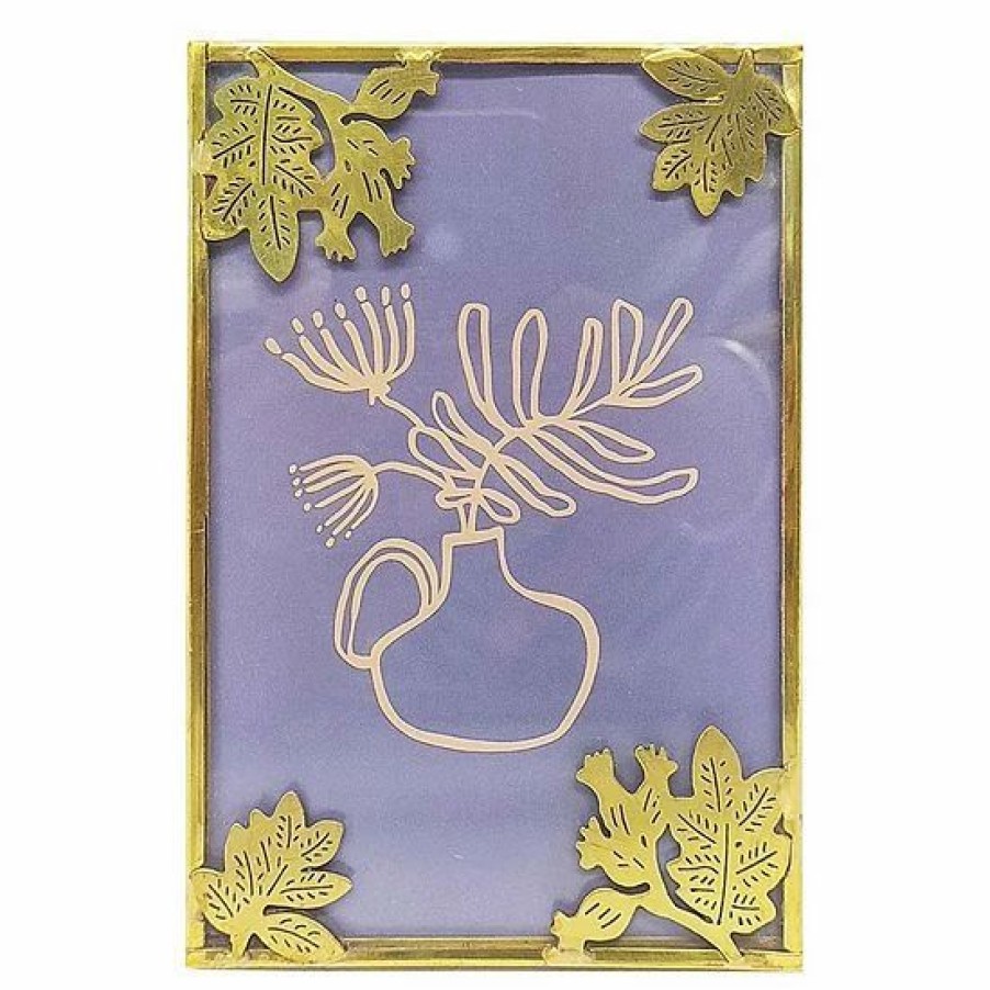 Home Decor * | Sonoma Goods For Life 4 X 6 Gold Finish Leaves Table Frame