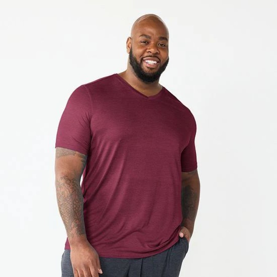 Mens * | Big & Tall Sonoma Goods For Life Lush Luxe V-Neck Tee