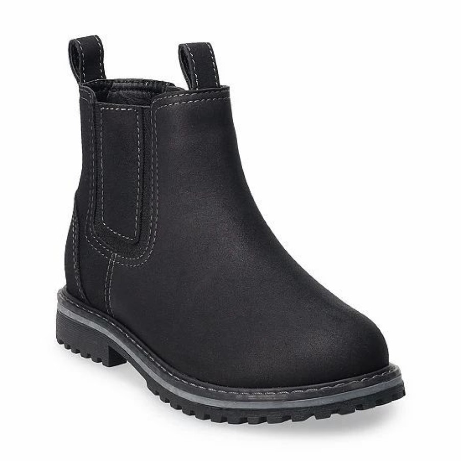 Womens * | Sonoma Goods For Life Cameronn Boys' Chelsea Boots Black