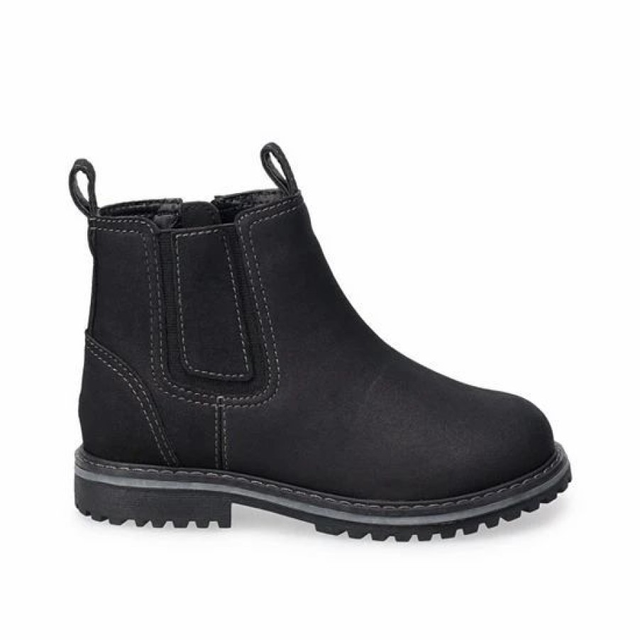 Womens * | Sonoma Goods For Life Cameronn Boys' Chelsea Boots Black