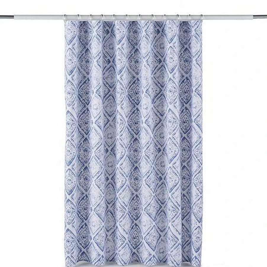 Bed & Bath * | Sonoma Goods For Life Tile Print Shower Curtain