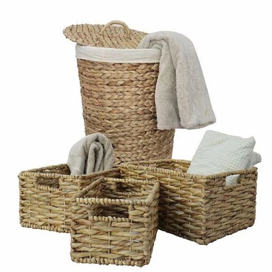 Storage & Cleaning * | Sonoma Goods For Life Round Lined Hamper