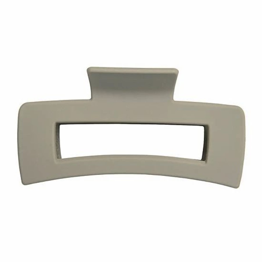 Home Decor * | Sonoma Goods For Life Matte Gray Rubber Coated Rectangular Claw Clip