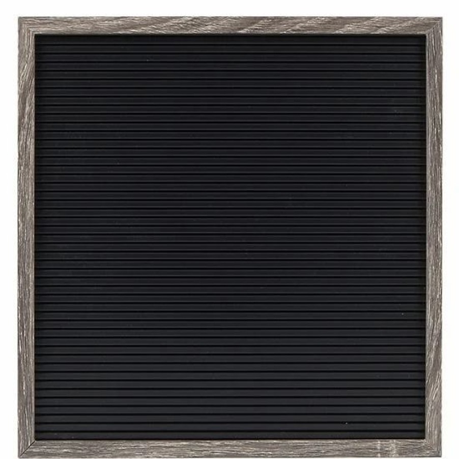 Home Decor * | Sonoma Goods For Life 12 X 12 Letterboard Black Slats With Gray Frame