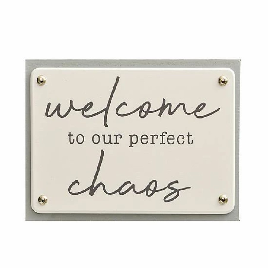 Home Decor * | Sonoma Goods For Life Welcome To Our Perfect Chaos Caption Art Box