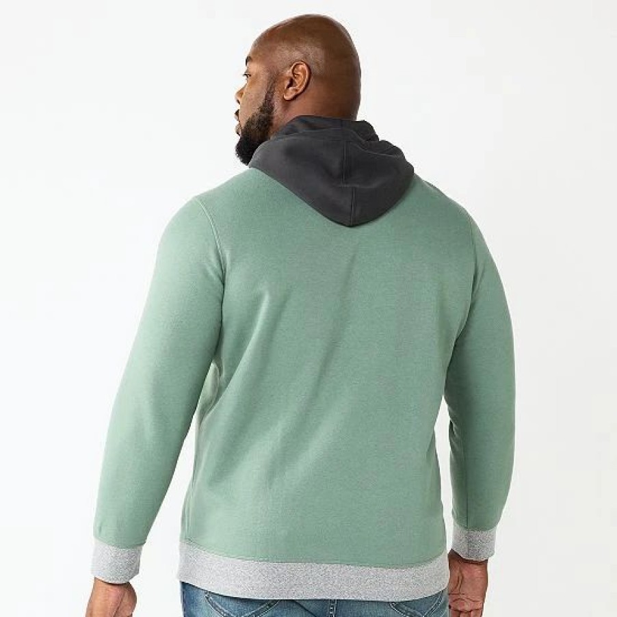 Mens * | Big & Tall Sonoma Goods For Life Colorblock Hoodie