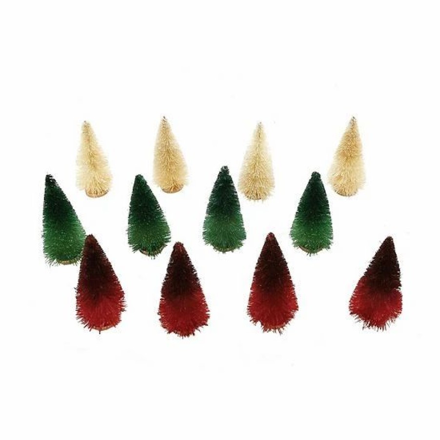 Home Decor * | Sonoma Goods For Life Ombre Bottle Brush Christmas Trees Table Decor 12-Piece Set