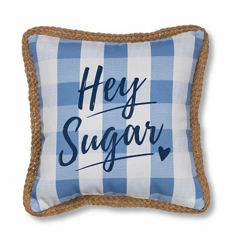 Home Decor * | Sonoma Goods For Life Gingham Hey Sugar Indoor Outdoor Throw Pillow